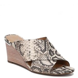 Franco Sarto Memphis snakeskin wedge sandals size 8